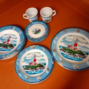 NWOT-LightHouse theme collectible plates